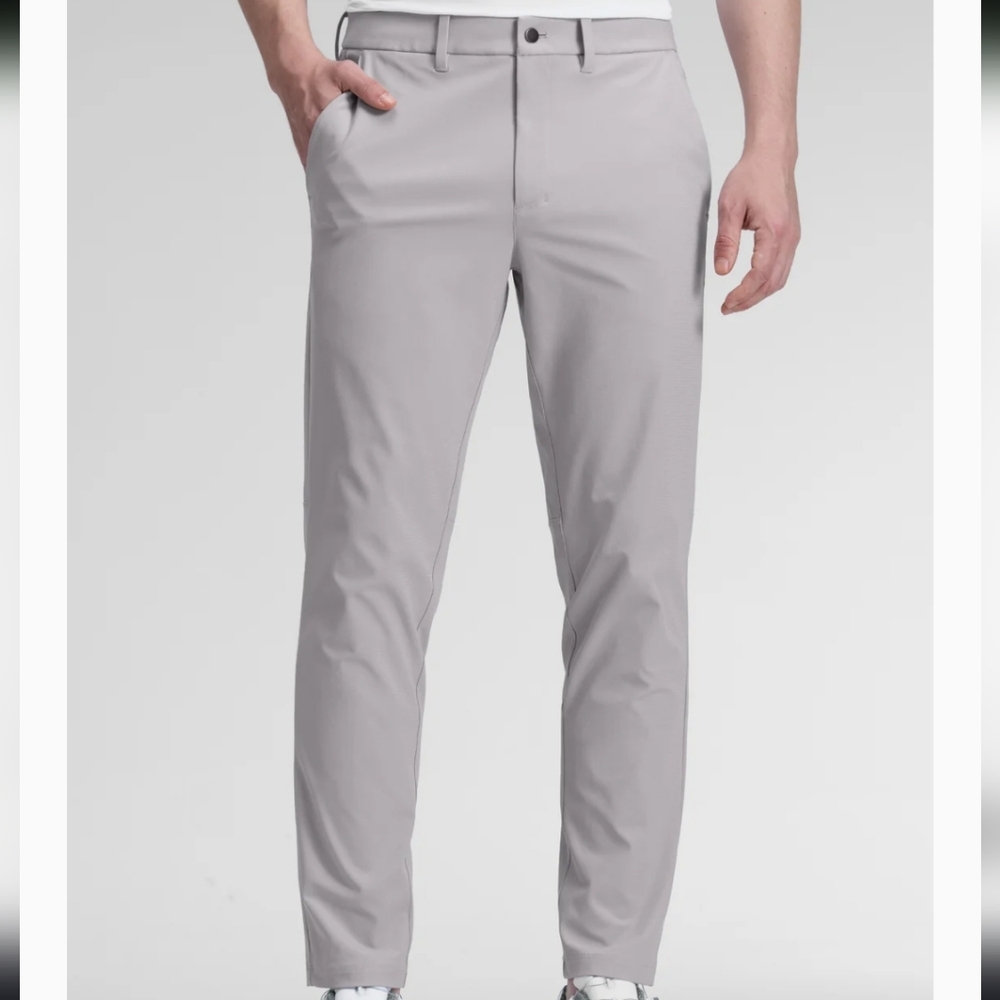 CRZ YOGA Men's Athletic All Day Comfy Pocket Gray Golf Pants 38W 33L